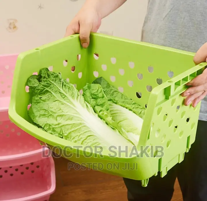 Plastic Kitchen Basket Storage Organizer