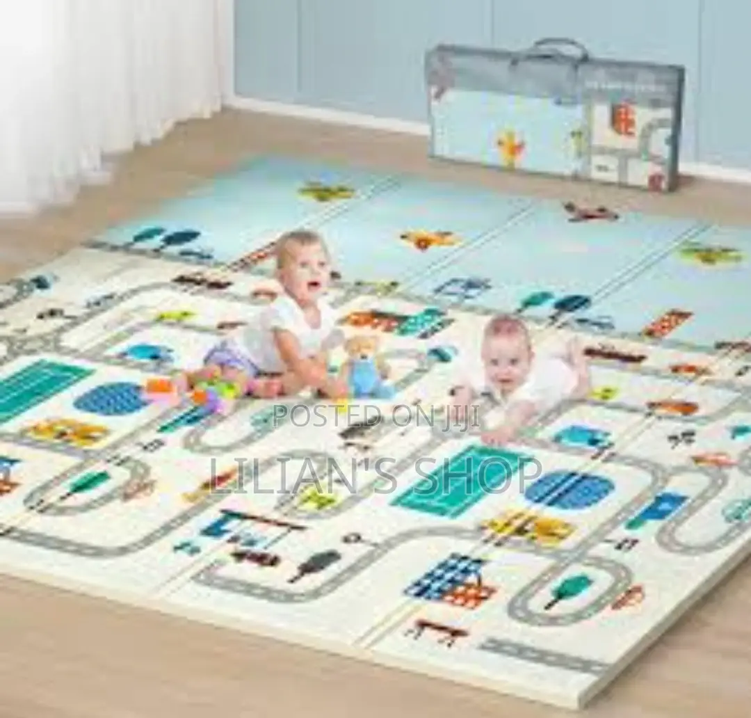 Baby Foldable Waterproof Play Mat 5*6