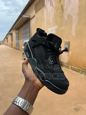 Unisex Original Jordan 4 Black