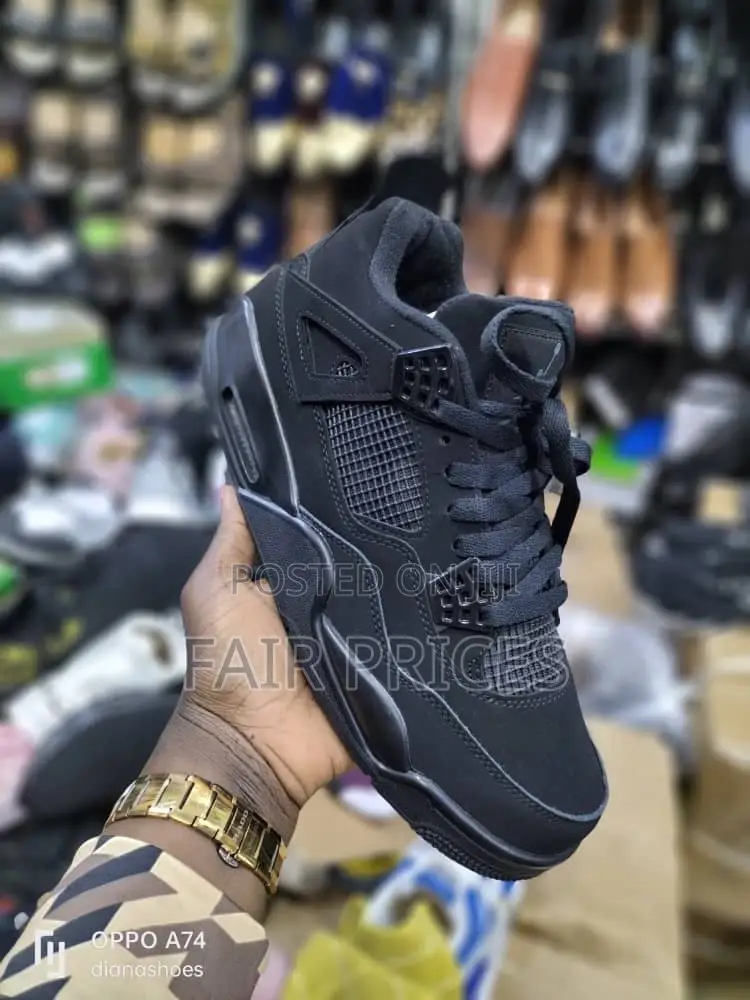 Unisex Original Jordan 4 Black