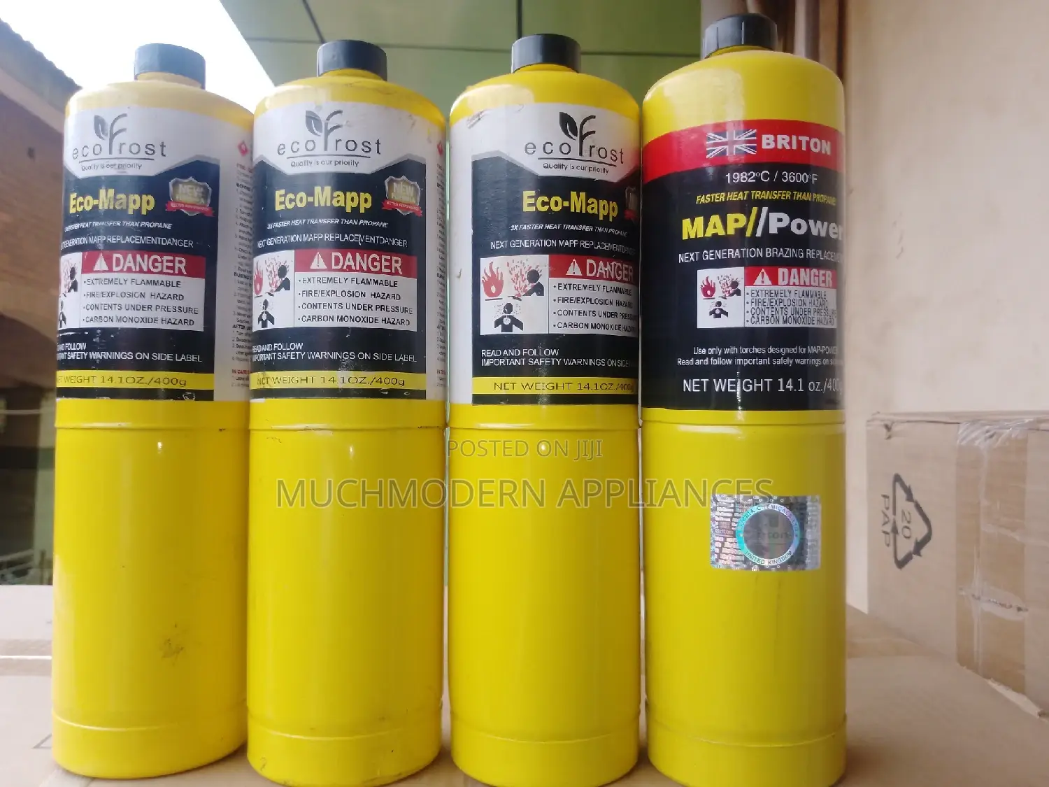 Mapp Gas for Brazzing Copper Pipes