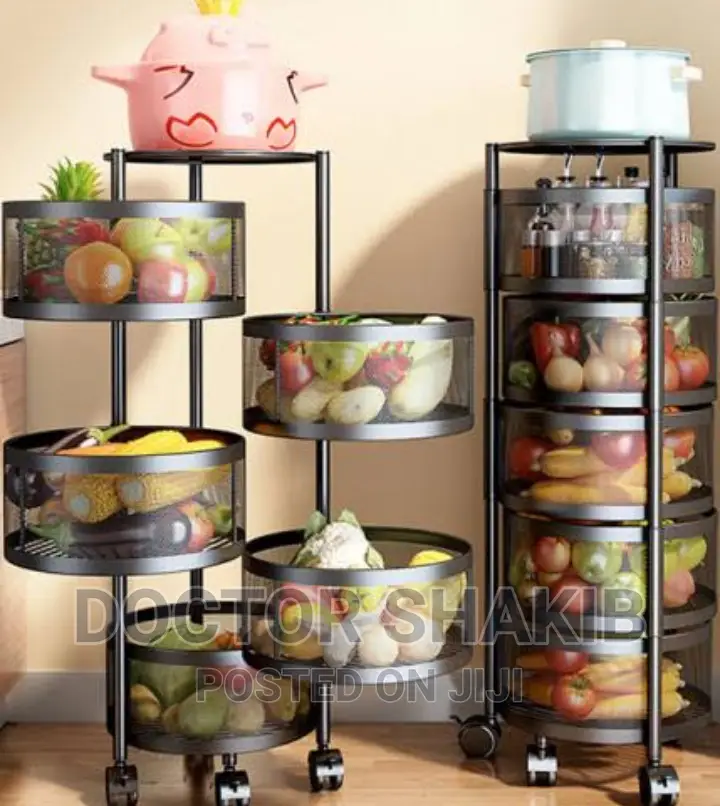 Heavy Duty Multifunction Rotating Basket Rack