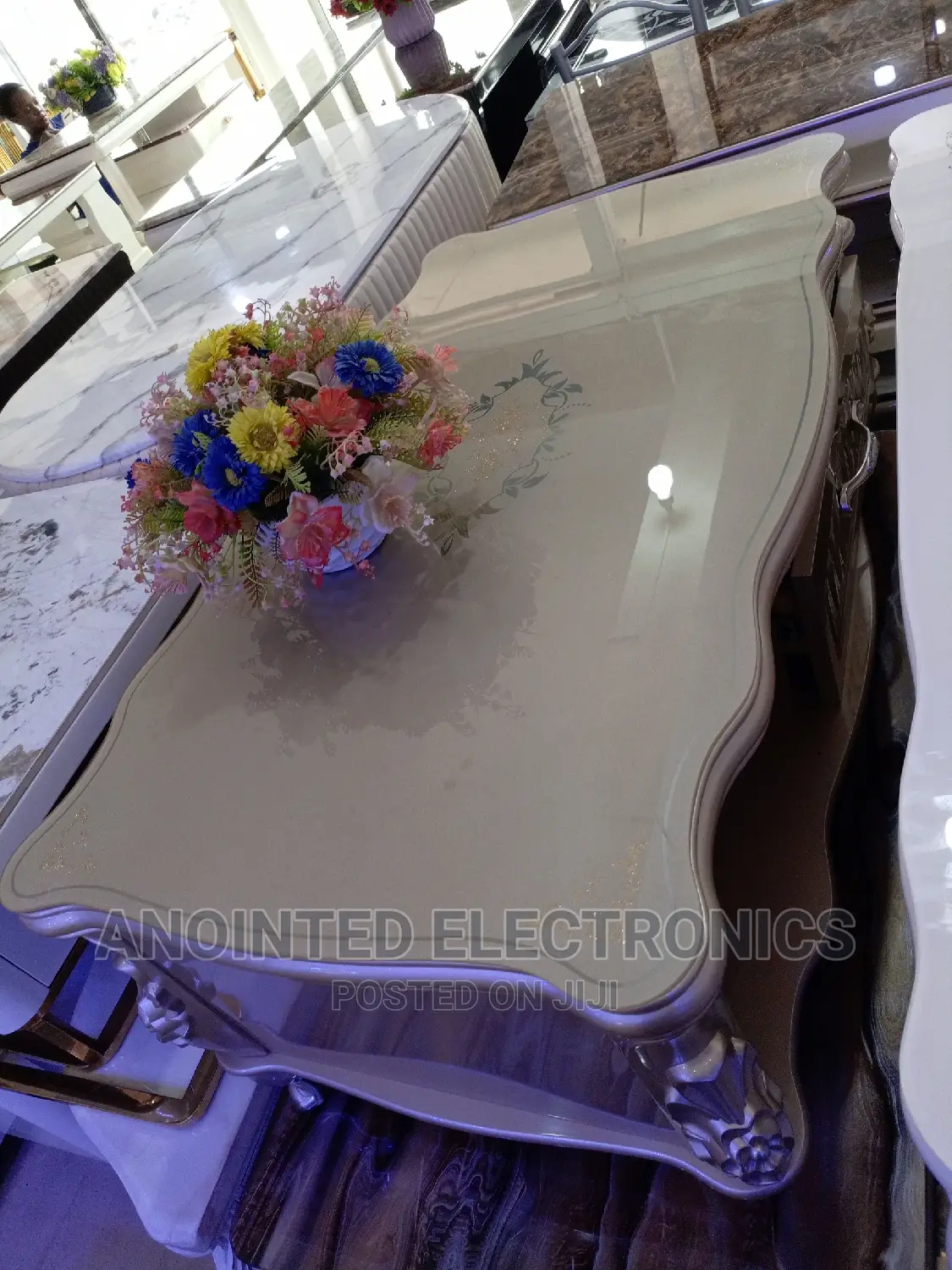 Centre Table's Brown Glass
