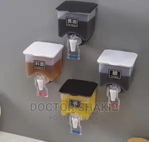 Wall Mounted Oil Vinegar Dispenser Jar Container