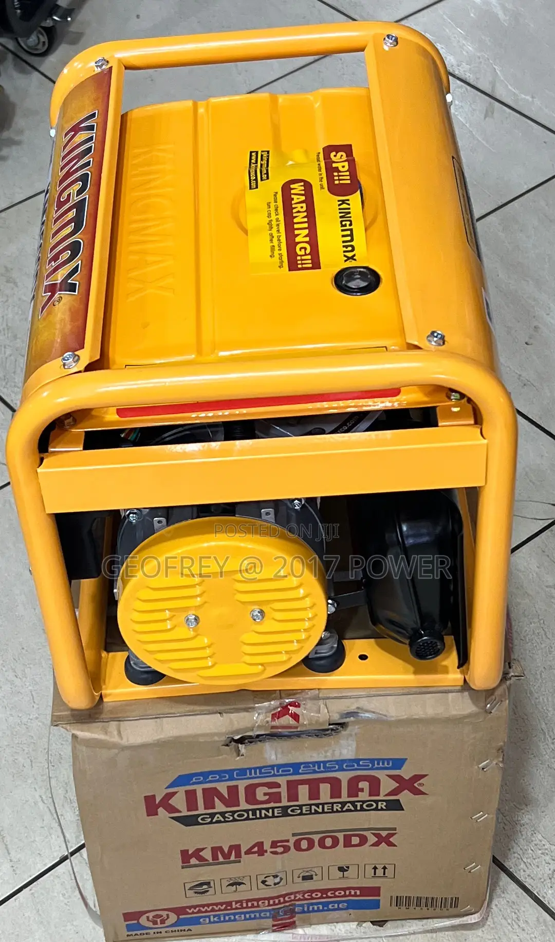 Kingmax Km4500dx 1.5kva Petrol Generator Four Stroke