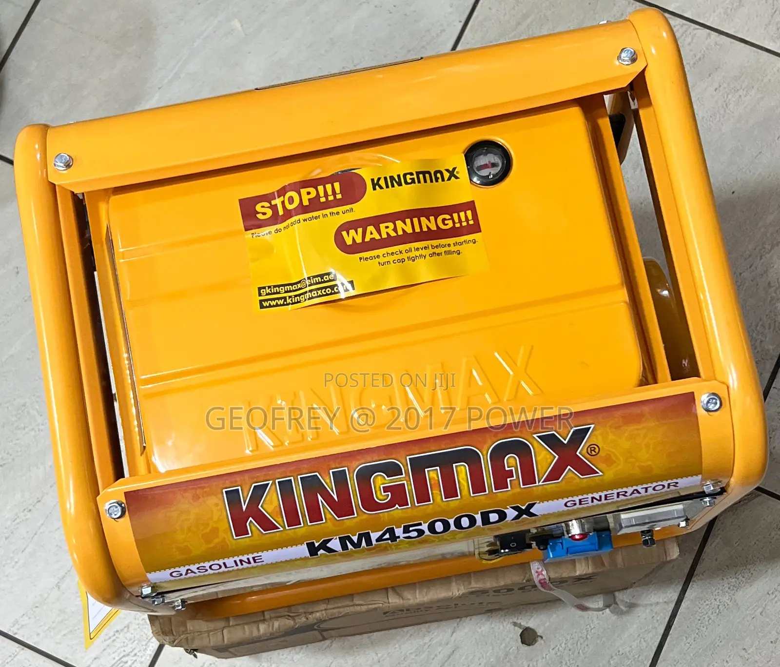 Kingmax Km4500dx 1.5kva Petrol Generator Four Stroke
