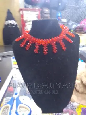 Red Beaded Necklace