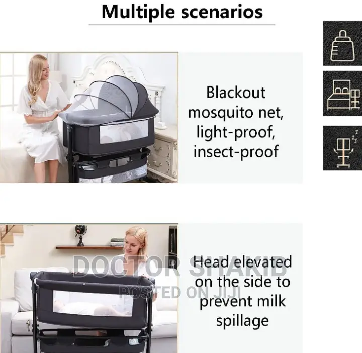 New Born Foldable Baby Crib