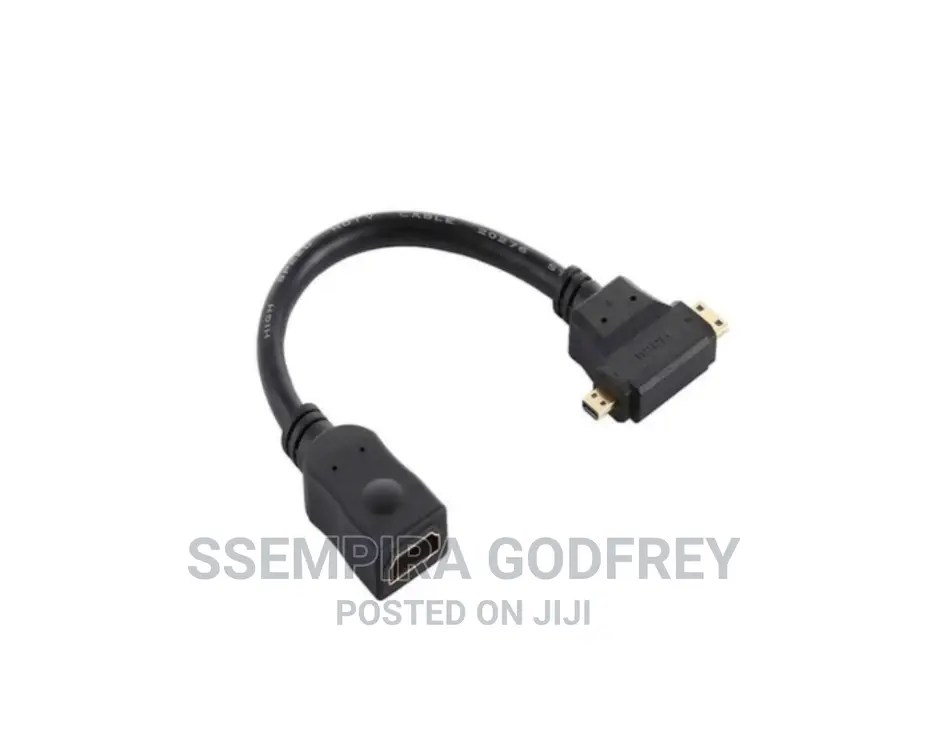 Hdmi Female to Mini Hdmi Micro Hdmi T Shape Cable