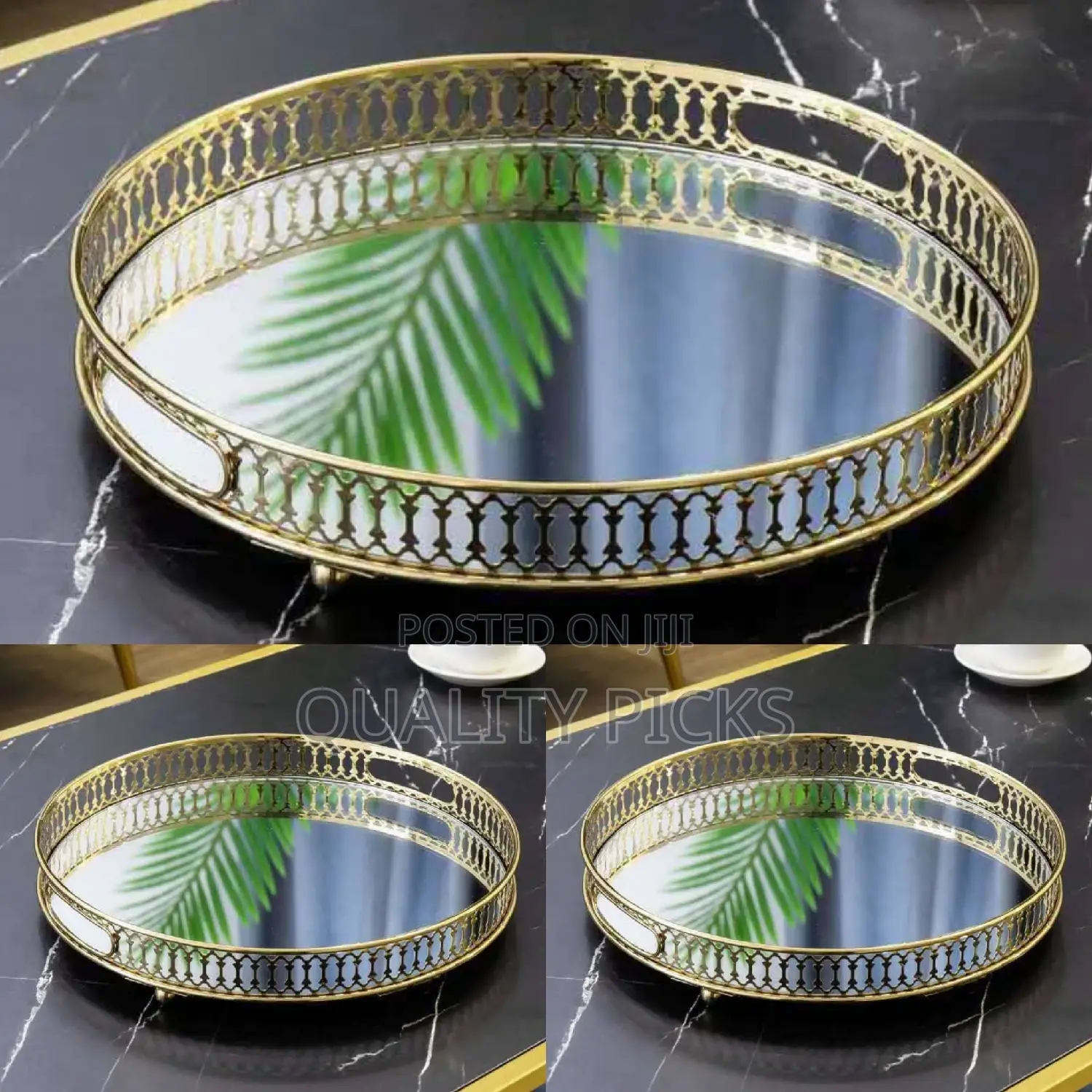 Round Glass Tray