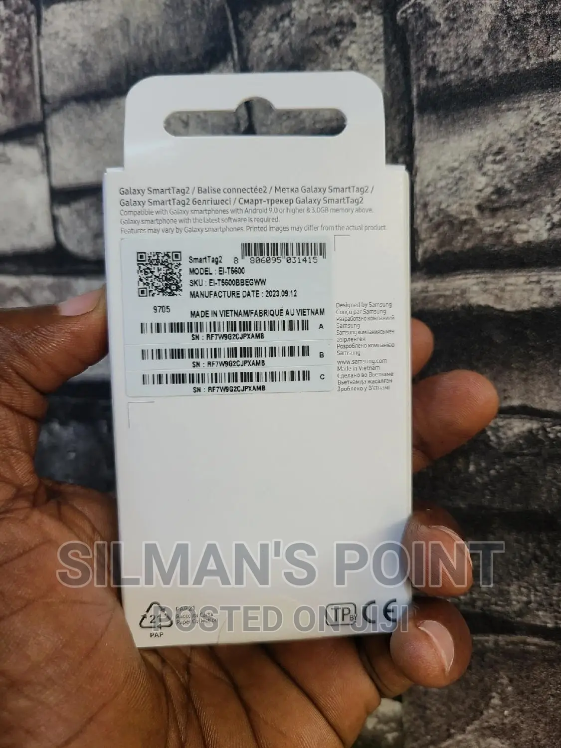Samsung GALAXY Smart Tag 2 One Pack Black
