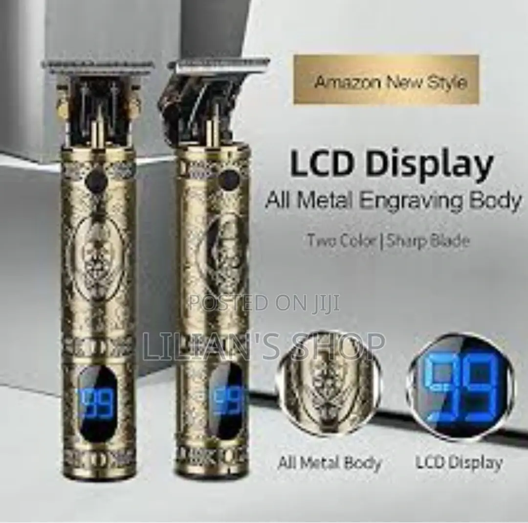 Professional Cordless Titanium Sharp T- Blade Hair Trimmer