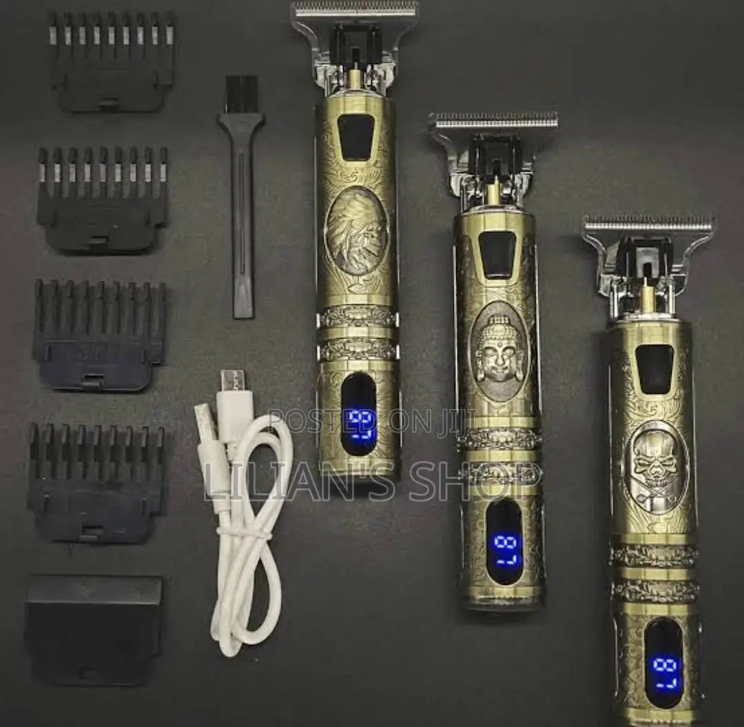 Professional Cordless Titanium Sharp T- Blade Hair Trimmer