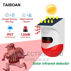 Outdoor Solar PIR Infrared Alarm Smart Wifi Siren Waterproof