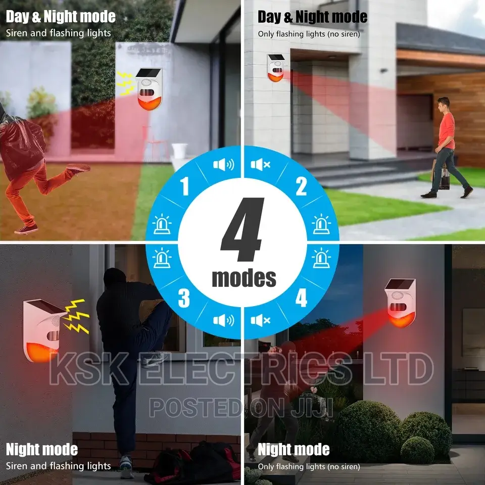 Outdoor Solar PIR Infrared Alarm Smart Wifi Siren Waterproof