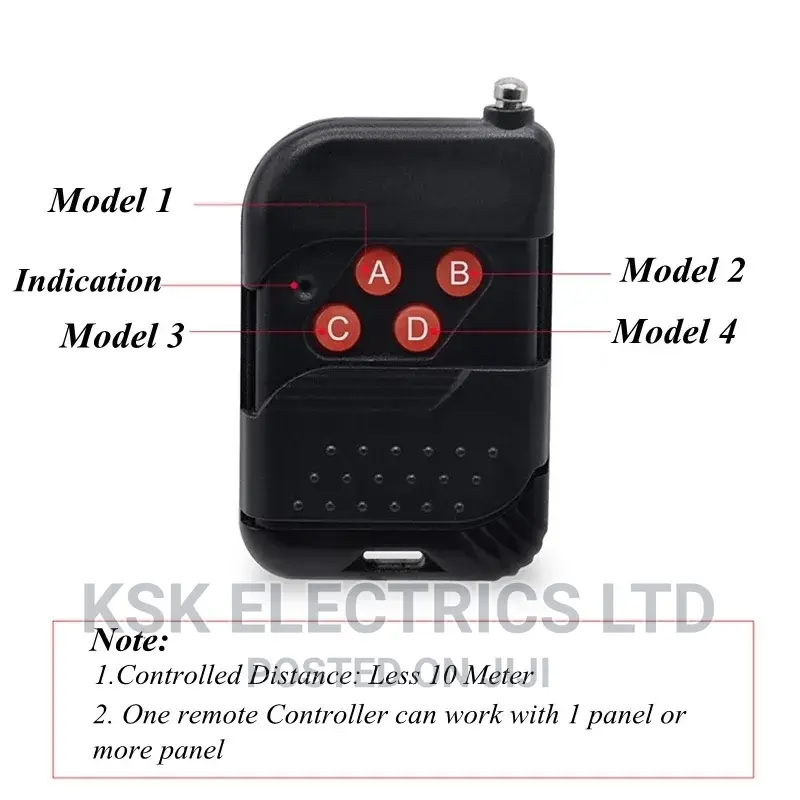Solar Alarm Lamp With PIR Motion Sensor 433mhz Remote Contro