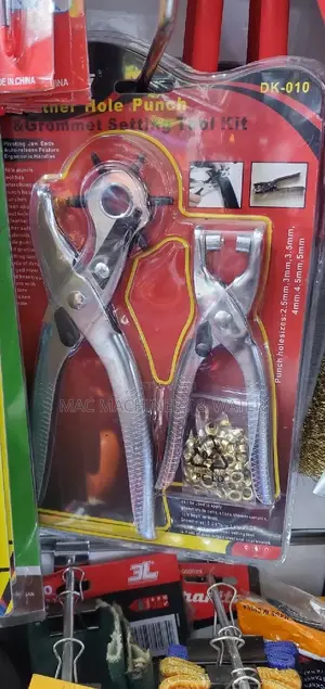Leather Punch and Grommet Setting Tool Kit