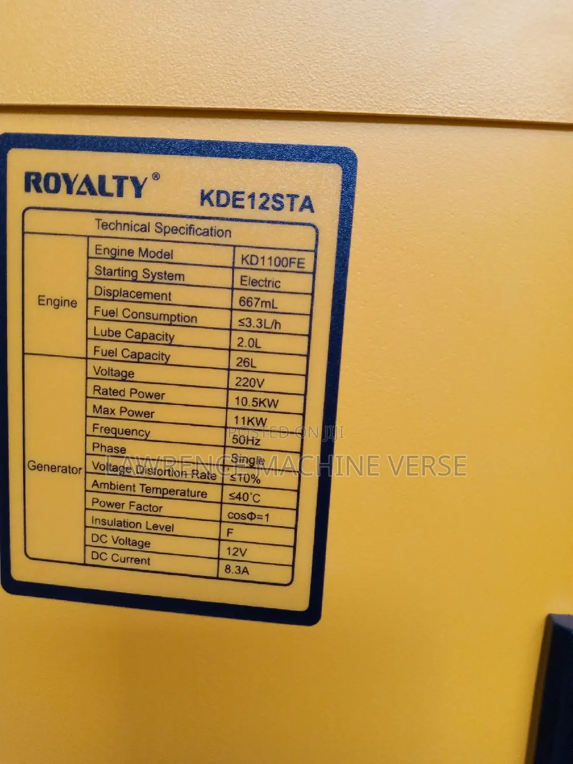 Diesel Generator 11KV