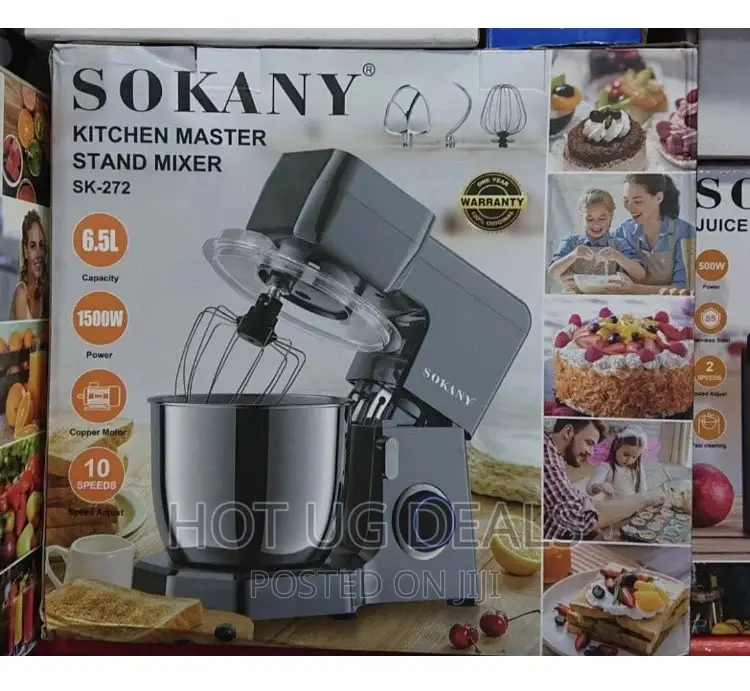 SOKANY 6.5L Stand Mixer,10 Speeds With Stainless Steel Bowl