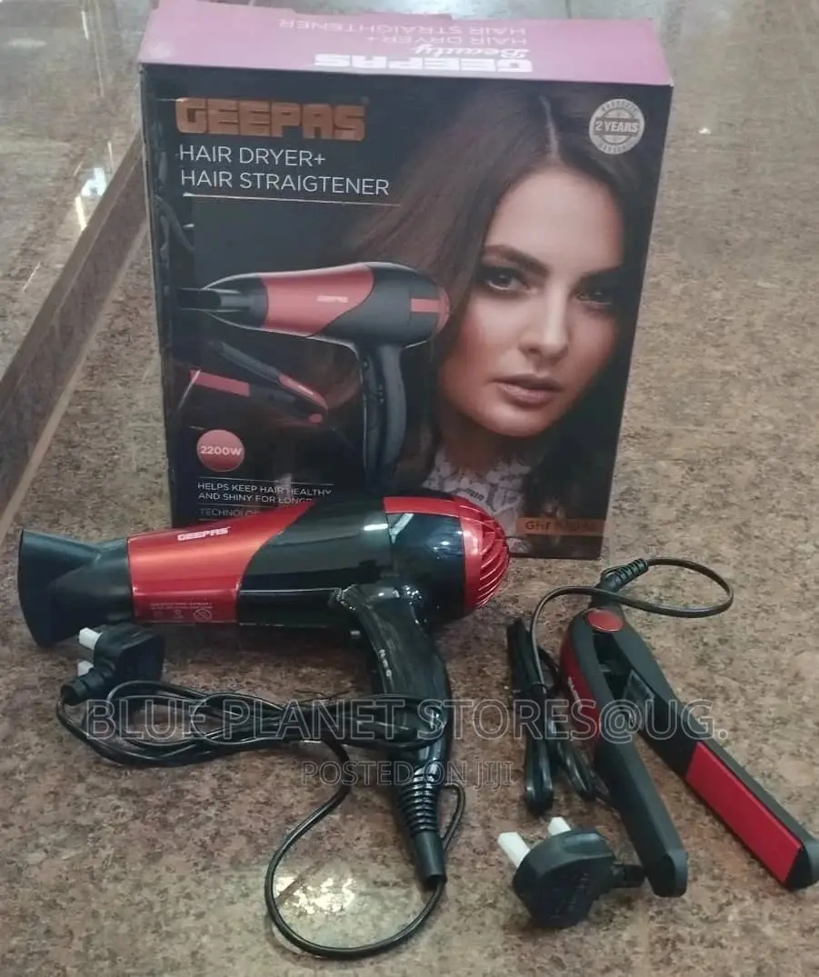 GEEPAS 2_in_1 Hair Dryer + Straightener \\ 2200w \\ GHF86036