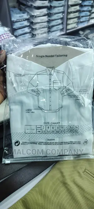 Children's White Cotton Shirts