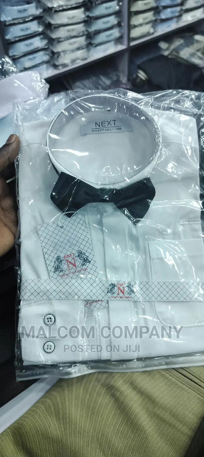 Boy's Gentle White Cotton Shirts