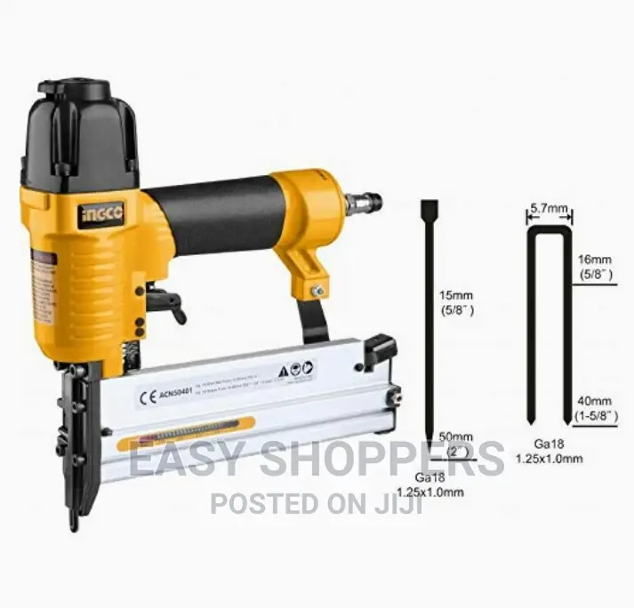 Ingco 2in1 Combo Pneumatic Air Brad Nailer / Staple Gun in Central