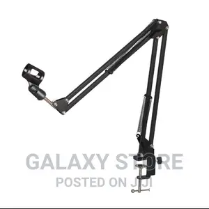 Broadcast Studio Microphone Stand With Adjustable Arm