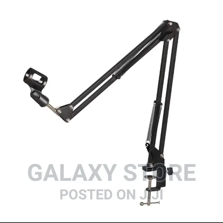 Broadcast Studio Microphone Stand With Adjustable Arm