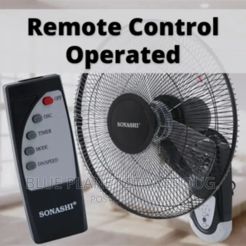 SONASHI "16" Wall Fans With Remote \\ 60w \\ SF-8007-WR