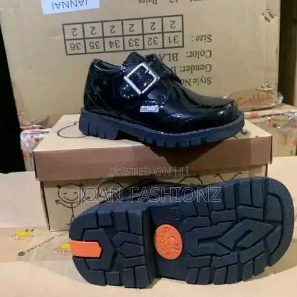 Original Crab Shinny Kids Shoes for Boots-Black