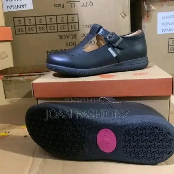 Original Crab Girls School Shoes-Black