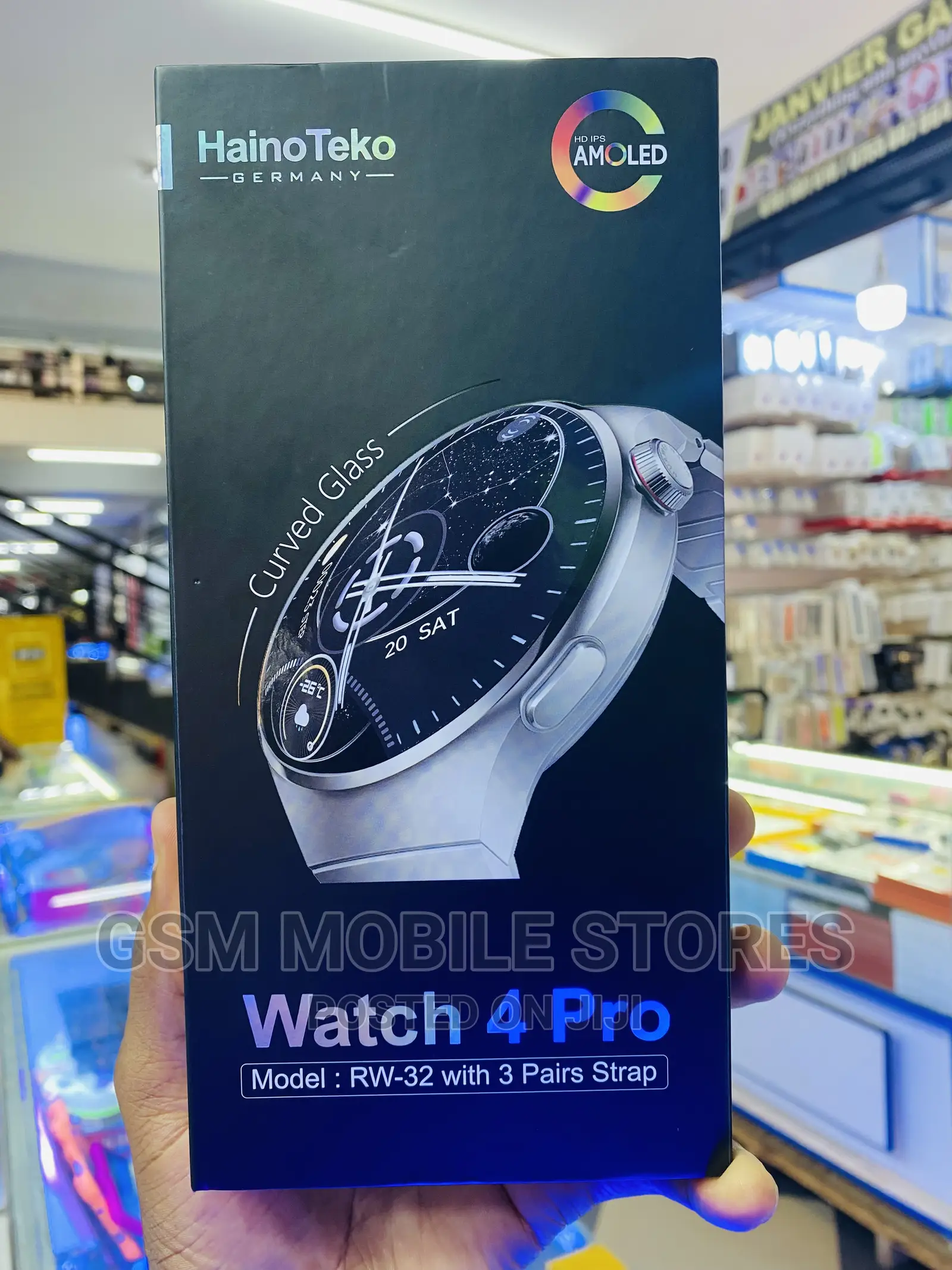 Hainoteko RW-32 Watch 4pro Calling Smartwatch AMOLED Display