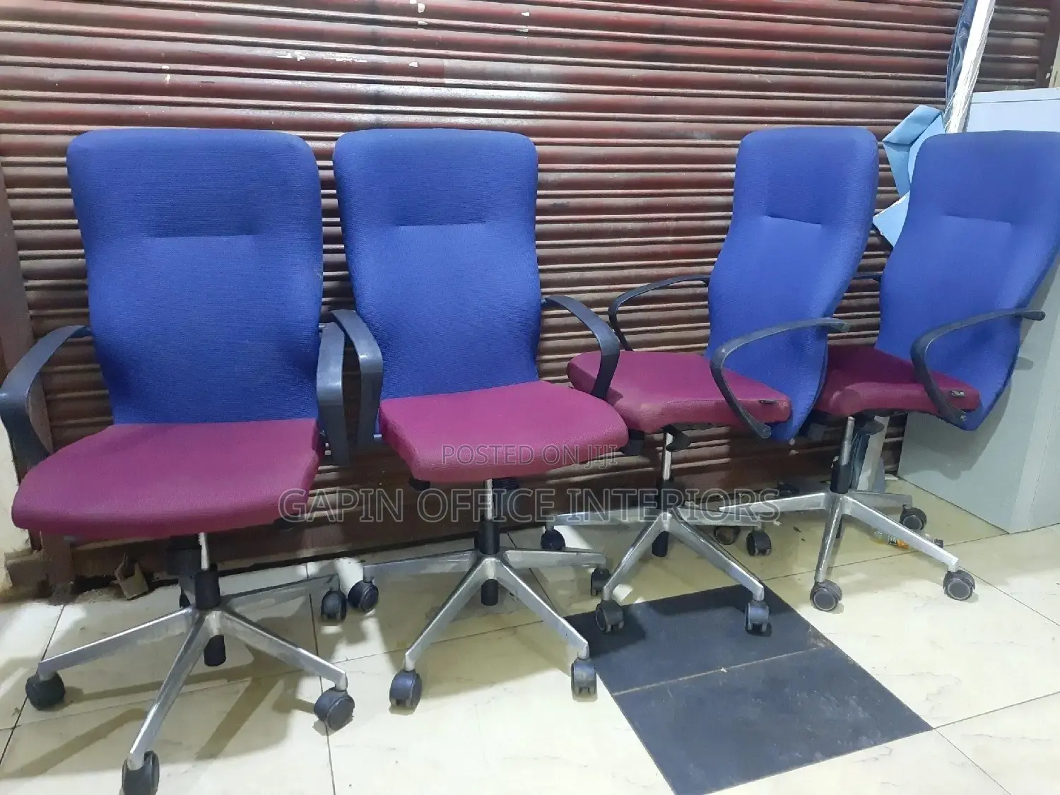 Second Hand Blue-Maroon Chairs