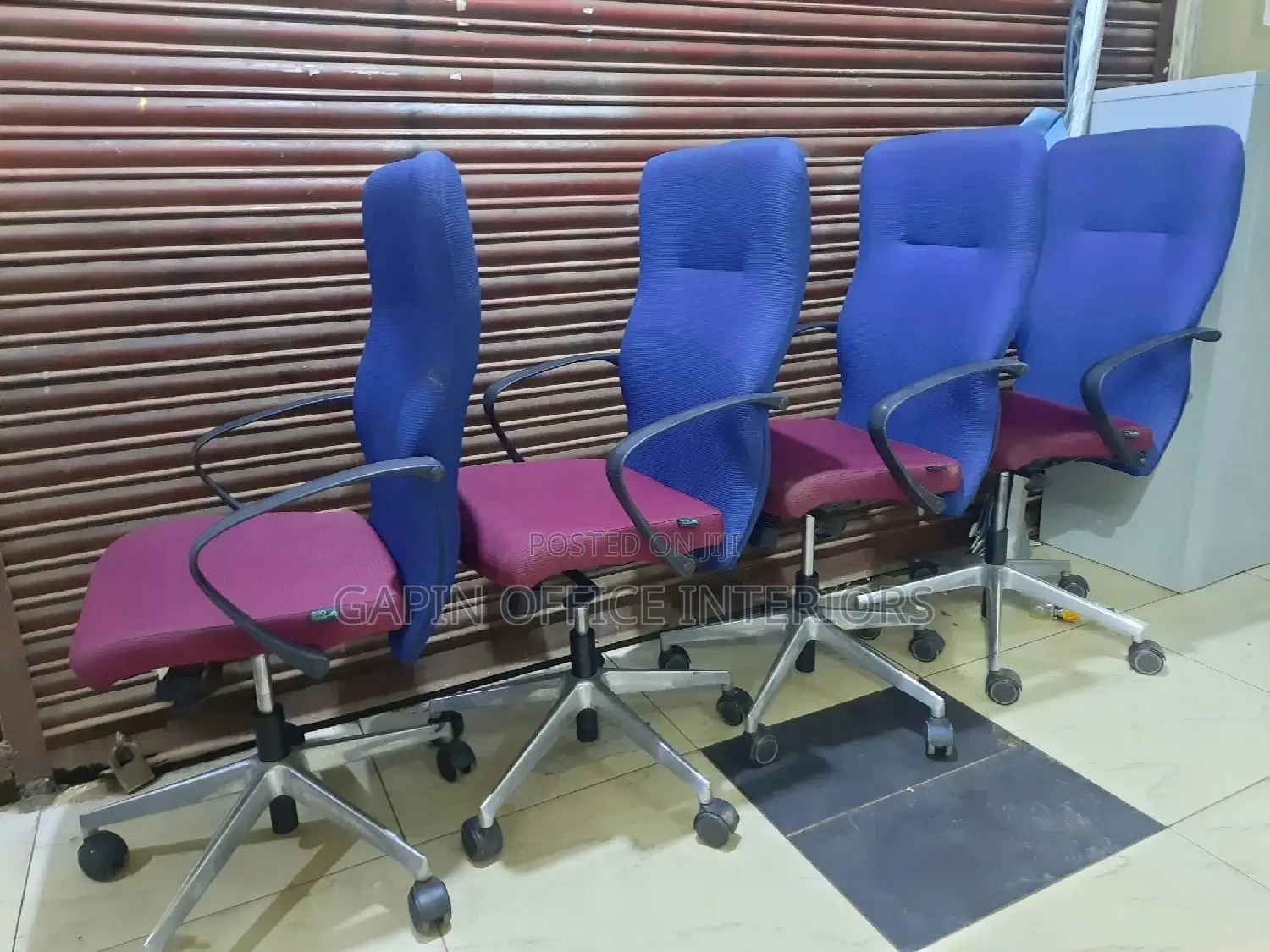 Second Hand Blue-Maroon Chairs