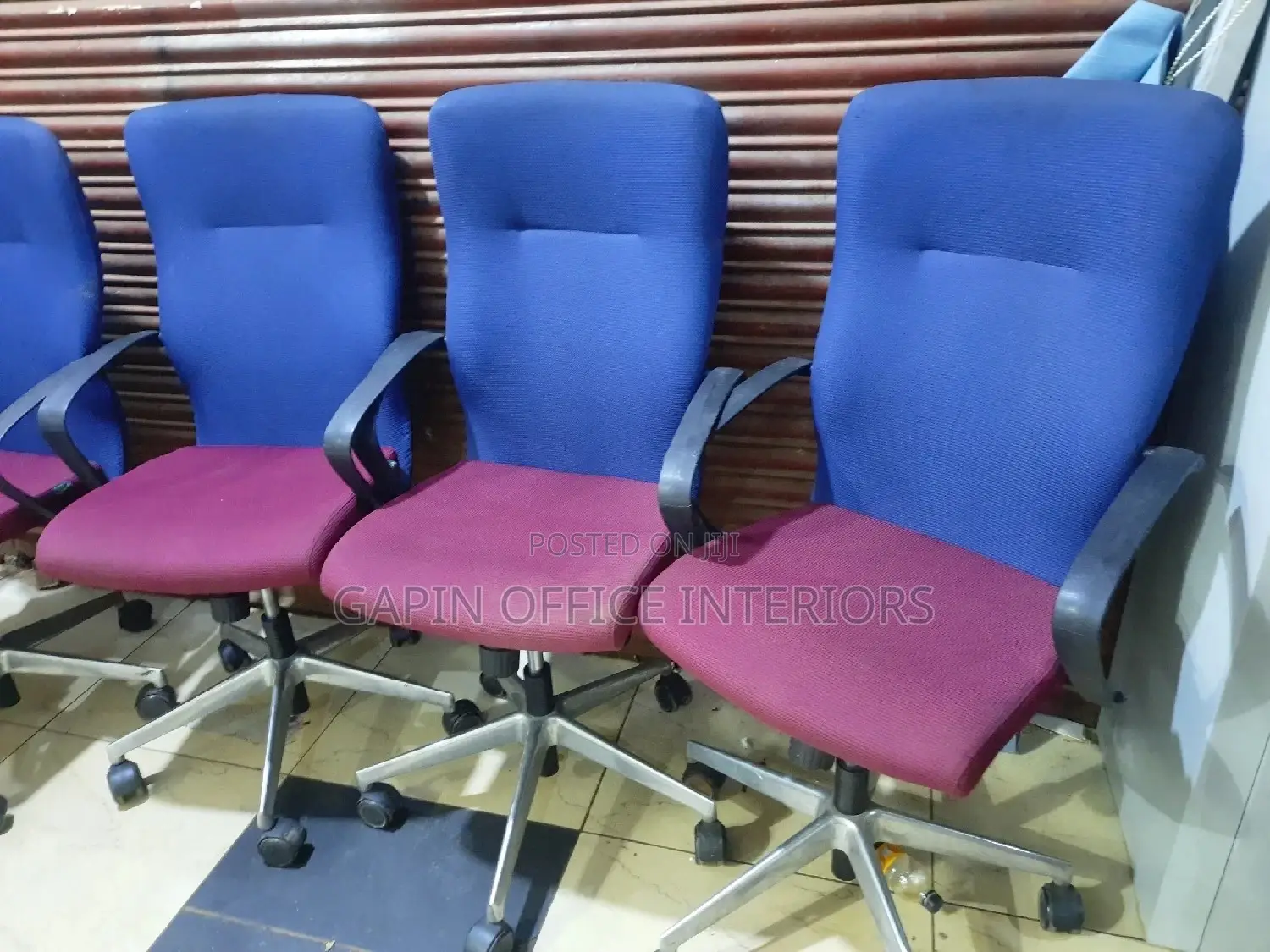 Second Hand Blue-Maroon Chairs