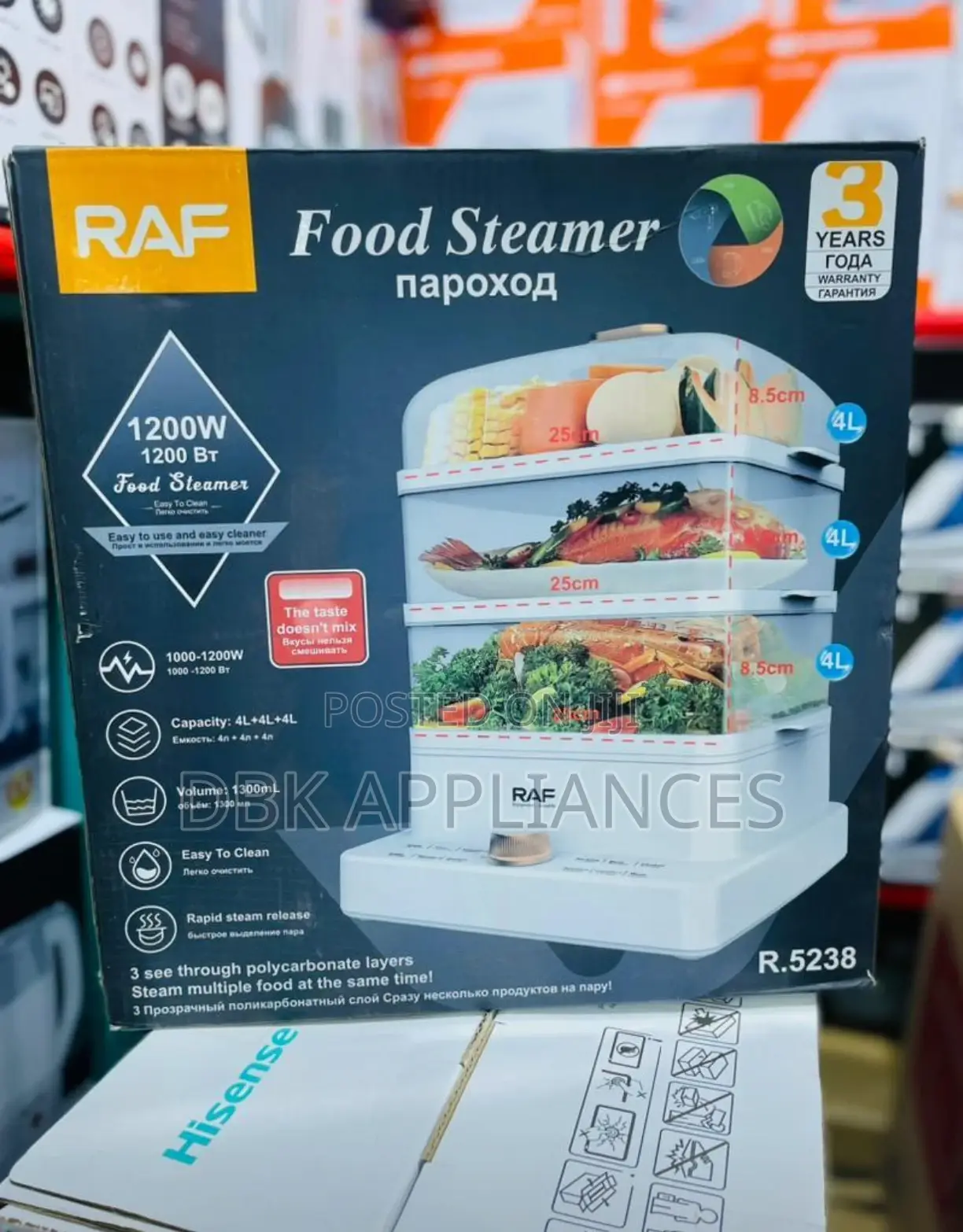 Raf Food Steamer 4l*3 Original Beyi Powa