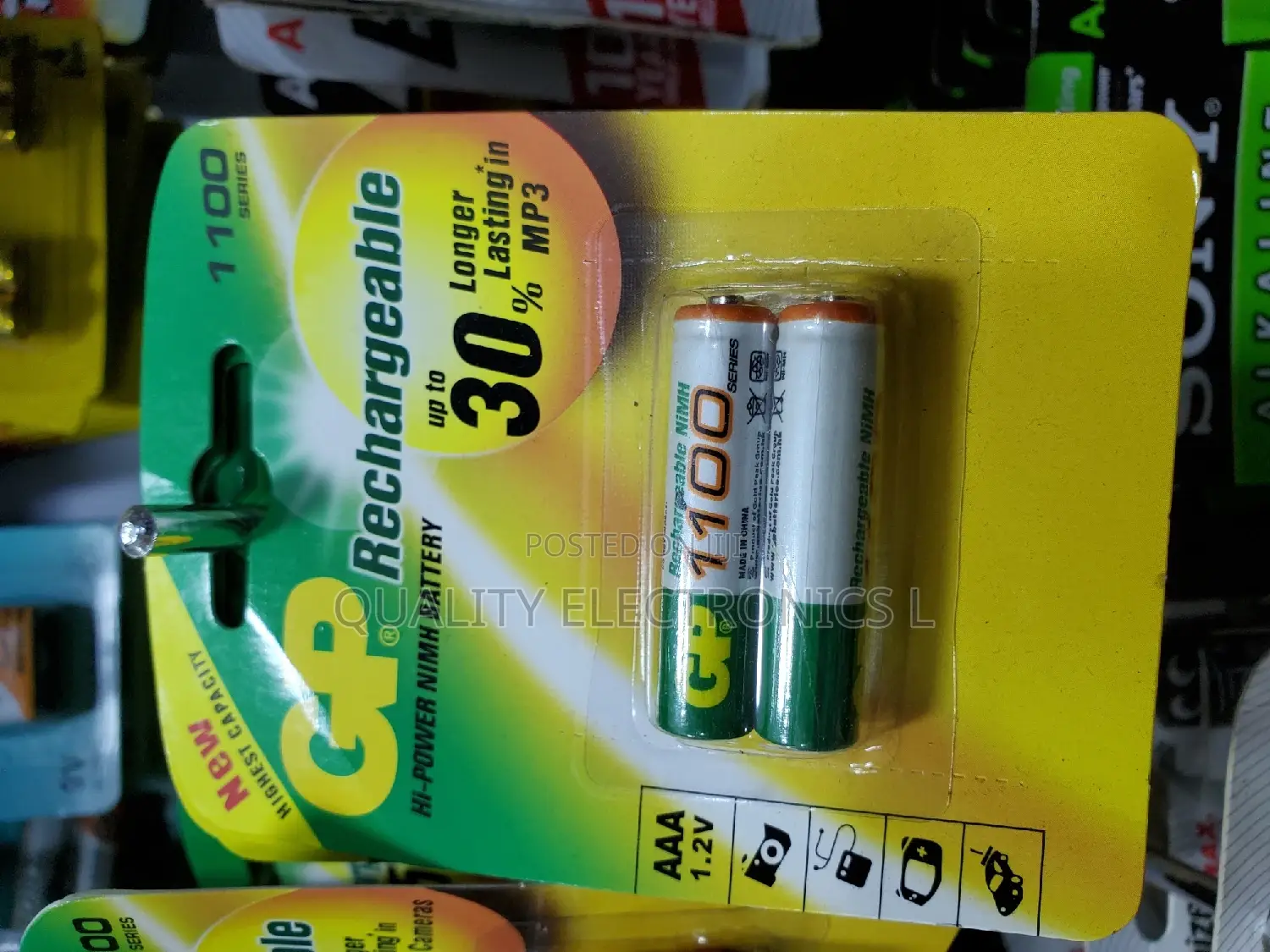 GP AAA Rechargeable Batteries