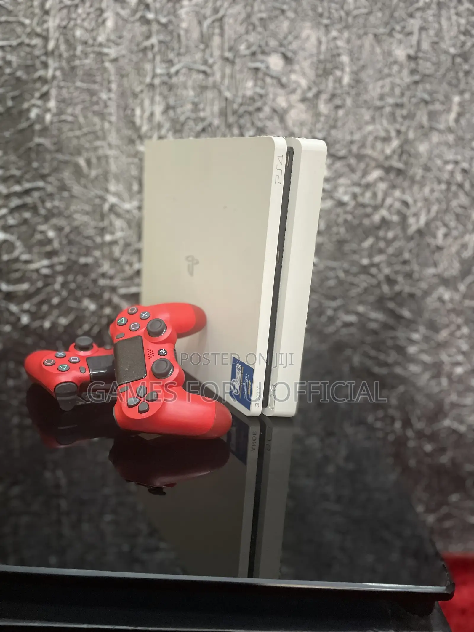 Ps4 Slim Console 2pads Red
