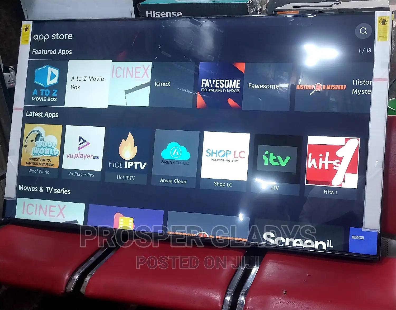 75 Hisense Smart Uhd Flat Screen Flameless.