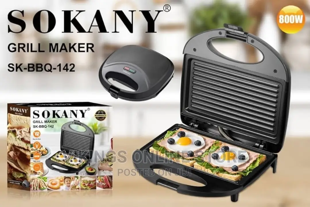Sokany Sk-BBQ-142 Grill Sandwich Maker