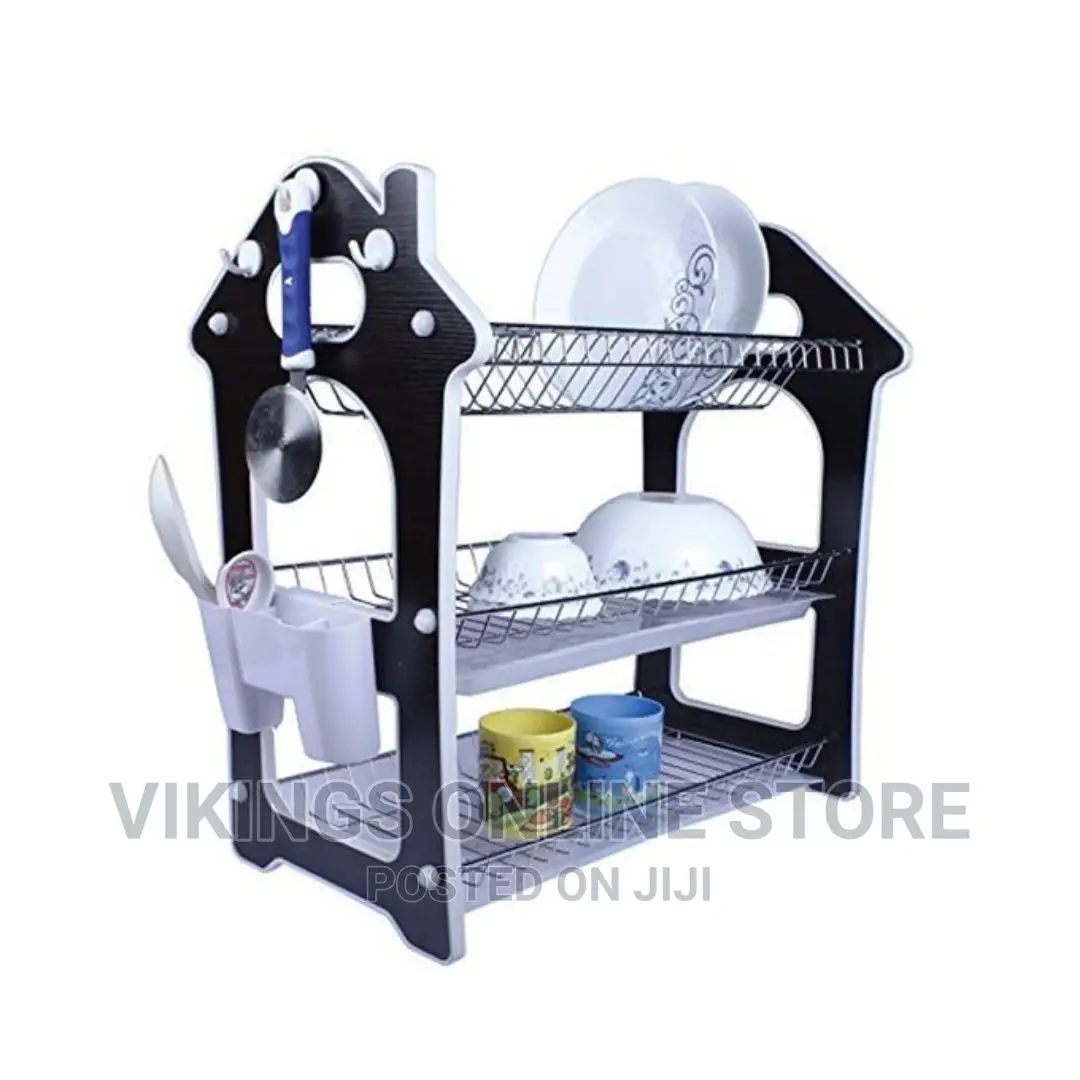 3tier Dishrack Black