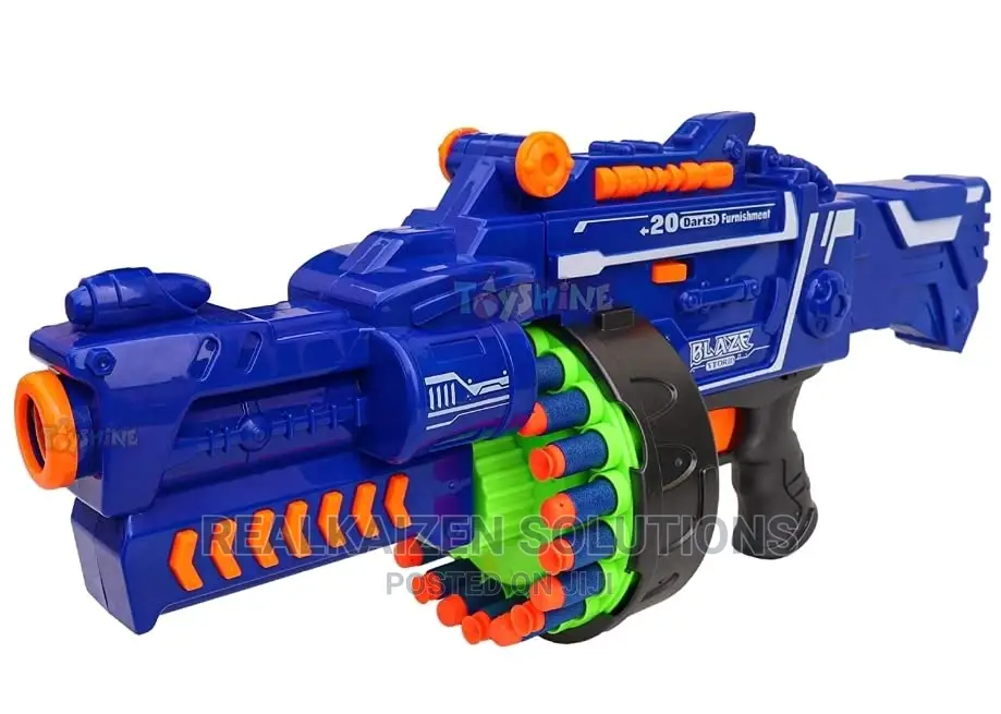 BLAZE STORM Battery Operated 40 Soft Bullet Kid Machine Gun