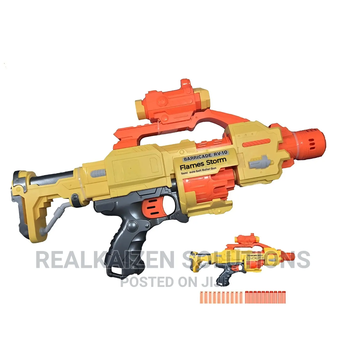 FLAMES STORM Barricade RV-10 20pc Soft Bullet Kid Toy Gun