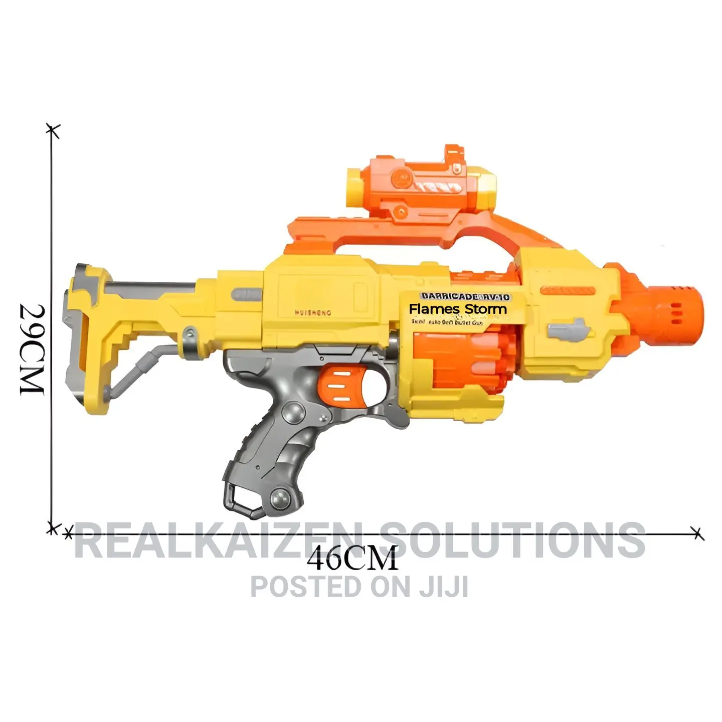 FLAMES STORM Barricade RV-10 20pc Soft Bullet Kid Toy Gun