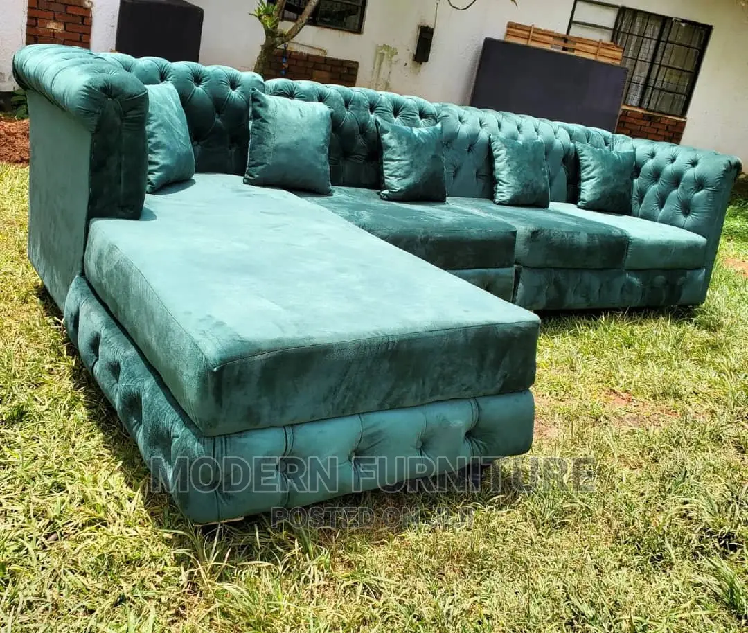 L Sofa Green Call Us On