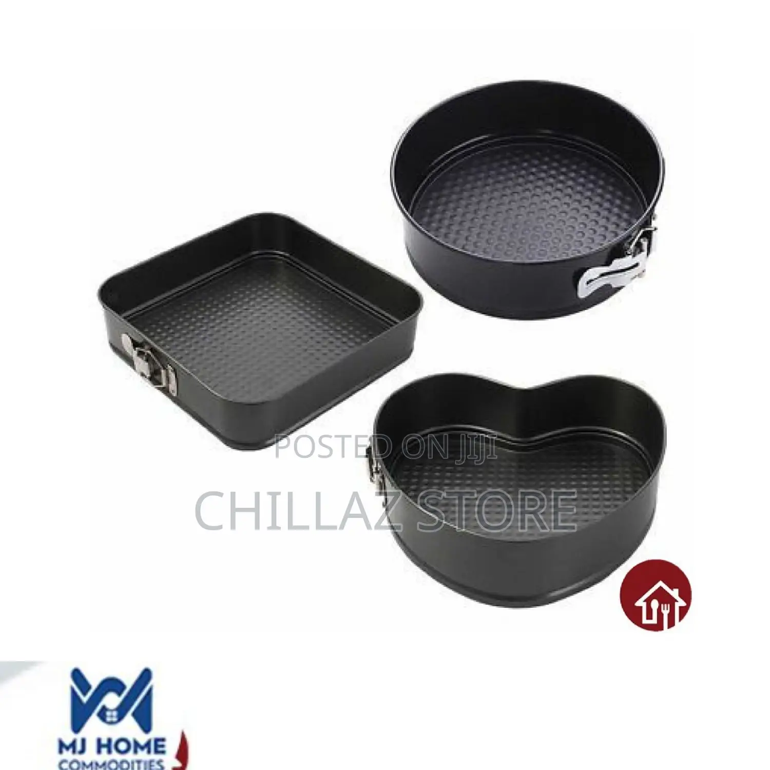 3pcs Non Stick Banking Mould Pans.