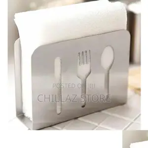 Stainless Steel Napkin Tissue Holder.