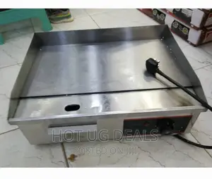 Electric Grill Griddle Grooved Plate Stainless Steel