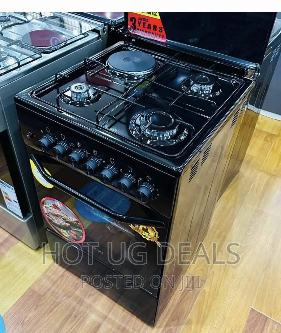 Blueflame Cooker 50x50cm 3gas + 1 Electric, Electric Oven